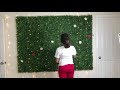 DIY FLOWER & GRASS WALL