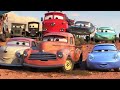 Looking for Lightning McQueen Cars: Lightning McQueen, Tow Mater, Cruz Ramirez, Doc Hudson, Sally
