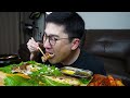 ASMR MUKBANGㅣGrilled Sea Bream & Kimchi & Soybean Paste StewㅣEATING SHOW