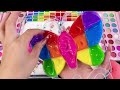 Satisfying Slime Video🌈Cute Rainbow Unicorn Random Mixing Slime | Mixing Random Into Rainbow Slime#2