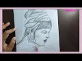 How to draw a girl step by step / Pencil Sketch drawing