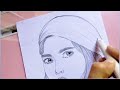 how to draw a cute girl - step by step // face drawing easy // girl drawing easy