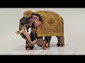 wooden elephant statue hand painted elephant