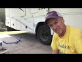 Pull rear tires off an RV with tire dolly