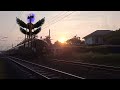WOW❗️Papasan 3 [TIGA] KERETA API, PEELINTASAN KERETA API/Railroad crossing,Kereta Api Cepat