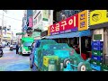 Seoul City, Walking from Gangnam Street to Geumnam Market, Since 1949 •[4k] Seoul, Korea