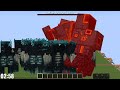 100 IRON GOLEMS vs 100 WARDENS Deathrun | GOLEMS vs WARDENS vs All OP BOSSES - Minecraft Mob Battle