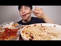 ASMR MUKBANG BLACK BEAN NOODLES SPICY CHICKEN EATING SHOW