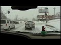 Driving through Omaha Blizzard Snow Storm, Time Lapse