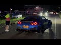Supercars & Tuned Cars LEAVING event! Accelerations & Powerslides!