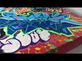 Крутое граффити на холсте. Мой первый опыт. Graffiti canvas