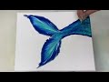 117. MERMAID TAIL | Acrylic Chain Pull and Toothpick Cell Painting Tutorial