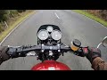 865cc Royal Enfield Interceptor over taking every thing while going for a blat.Raw sound.