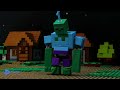 Plant VS Zombie In Minecraft - How To Build The Most Security House In Lego Minecraft | Block Craft