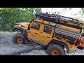 RC Traxxas defender camel trophy scale 1/10  offroad first adventure