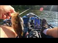 Fishing and catching dinks in Wakefield Pond, both in Rhode Island and Connecticut.