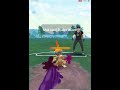 Playing POKEMON GO and battling in Pokemon Go