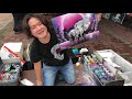 Street Artist Speed Painting Elephant (Spray Art Eden)