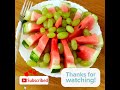 How to serve watermelon & garnishing | fruit carving #creativity #fruit #summer