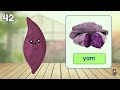 50 VEGETABLES NAME for Toddlers | First Words for Babies | English Vocabulary | Speech Therapy Kids