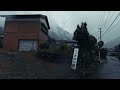 4K walk Japan - Beautiful village Heavy rain & rainstorm walking tour in Nagano, rain & city sounds
