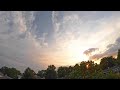 Beautiful Day Long Time Lapse - Pink Sunrise Through Orange Sunset - Cumulus, Sirrus, Stratus.