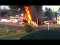 Момент взрыва автозаправки на троллейбусном кольце г. Махачкалы (08.08.14)