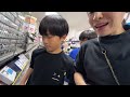 Korean family visiting Japanese game shop lol