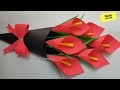 3 DIY Paper Flower BOUQUET/Birthday Gift ideas/Flower Bouquet making at Home