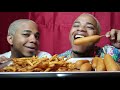 Corn Dog & Seasoned French Fries MUKBANG | BaddieTwinz
