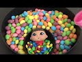 Satisfying Video l Colorful Candy & Toys l ASMR l M&M’s l Doll