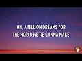 P!nk - A Million Dreams (Lyrics)