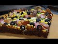 american style detroit square cheese pizza - korean street food