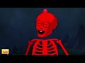 Five Funny Skeletons Dancing On The Spooky Night | Scary Skeletons Kids Songs @hooplakidz