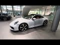 New 2024 Ice Grey Porsche 911 Carrera 4S with Heritage Design Interior | Walk Around |
