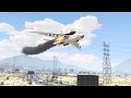 Shuttle's Pilot Forced To Land On Highway Right After Take Off | GTA 5