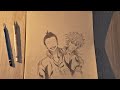 How to draw Gojo & Geto | easy step by step drawing