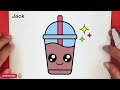 HOW TO DRAW A CUTE CUP DRINK ,STEP BY STEP ,DRAW CUTE THINGS