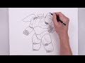 How To Draw Baymax | Sketch Art Lesson (Step by Step)