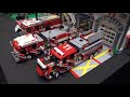 Custom LEGO Fire Station and Trucks | BrickCan 2019