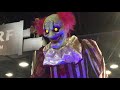 Spirit Halloween 2019 Creepy Towering Clown animatronic on display