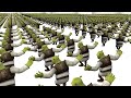 An army of Shrek dancing to Shrekophone [HD]