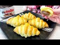 Do you have Nutella and puff pastry at home? You will NEVER buy croissants again!