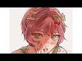 IBISPAINT X | drawing anime girl in my style  |✿speed paint✿