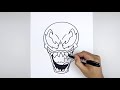 How To Draw Venom | Step By Step Tutorial