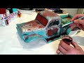 How To Create Weathering Rust Effect Paint Patina Lexan Proline Power Wagon Body Rc Junkyard truck