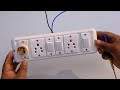 3 switch 2 socket 1 holder board wiring// board wiring connection #switch_board