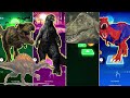 🦖 Jurassic World vs Godzilla vs Indoraptor vs T-Rex Spider Man | Coffin Dance 🪩
