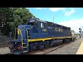 Full HD 60FPS: Central Railroad of New Jersey GP40PH-2 4109 on the New York & Long Branch Railroad