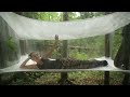Amazing Bushcraft Tent made from Plastic Wrap!